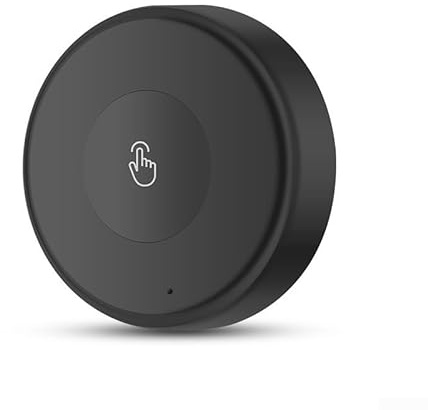 Controlador inalámbrico de interruptor de escena, con 3 modos de batería recargable de 450 mAh IP55 botón inteligente impermeable para Tuya Home Automation (negro)