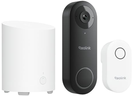 Reolink Bundle Sicurezza con Videocitofono PoE 5MP con Chime e Vista 180° (Video Doorbell PoE) + Home Hub Mini, Centro di Sicurezza All-in-One con Archiviazione Locale e Crittografia AES-128
