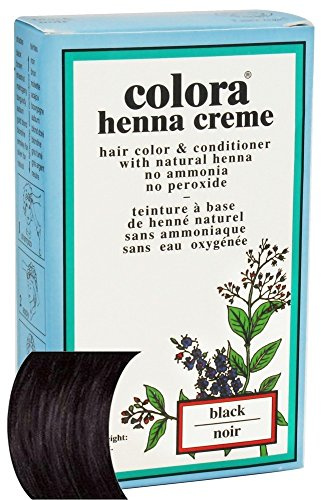 Colora - Henna-Creme-Haar-Farbe u. Conditioner-Schwarzes - 2 Unze.