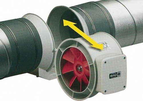 Helios Rohreinschubventilator MV 100 A Ventilator für Rohreinbau 4010184060505