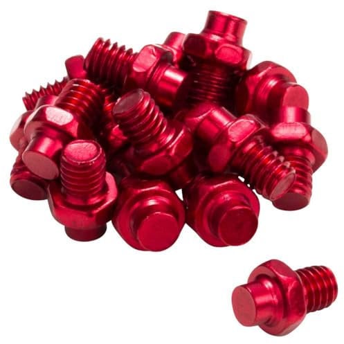 Reverse Escape Pedal Pin Set Alu rot