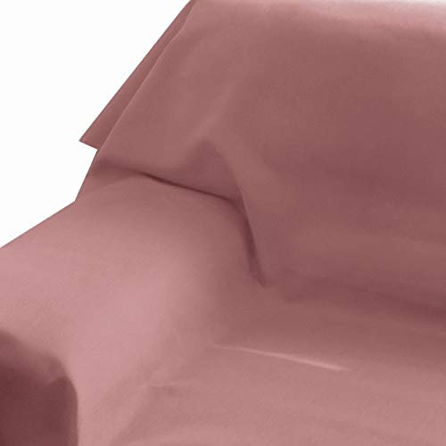DecoHomeTextil Heimtextilmanufaktur Brilliant Sofaüberwurf Sofa Überwurf Bezug Couchbezug Bettüberwurf Tagesdecke 160 x 360 cm Altrosa Farbe & Größe wählbar mit Lotus Effekt Eckig