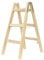 Hymer 7141006 Holzsprossenstehleiter, 2x3 Sprossen