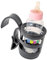 Universal Flaschenhalter von United-Kids Getränkehalter Becherhalter aus Kunststoff für Autokindersitze für Flaschen, Becher und Dosen bis 7cm Durchmesser schwarz