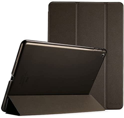 ProCase Custodia per iPad 9.7 2018 6a Generazione/2017 iPad 5a Generazione – Smart Cover Stand Ultral Leggero Slim,con Cover Posteriore Traslucida Smerigliata per iPad 9,7 pollici –Marrone