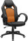 SONGMICS Racing Stuhl Bürostuhl Gaming Stuhl Chefsessel Drehstuhl PU, schwarz-orange, OBG56BO 70*66.5*（107-117）
