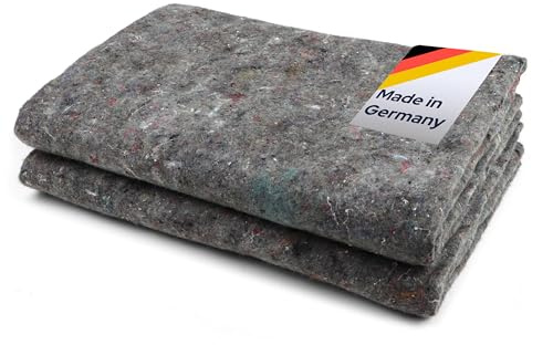 Primaflor Umzugs-Packdecke PRO – 130 x 190 cm – 2er Pack Strapazierfähige Möbelpackdecke, universelle Profi Allzweckdecke aus 100% Polypropylen Made in Germany