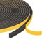 Yotache Foam Weather Stripping 6mm Wide X 3mm Thick, Insulation Soundproofing Strips Tape Gasket Seal for Doors and Window, Sliding Door Jamb, Frame, Total 15m (3 X 5m Each)