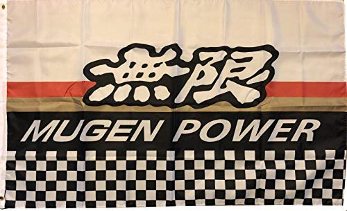 Mugen Power Motorsports Japanische Autoteile-Flagge, Banner, 90 x 150 cm