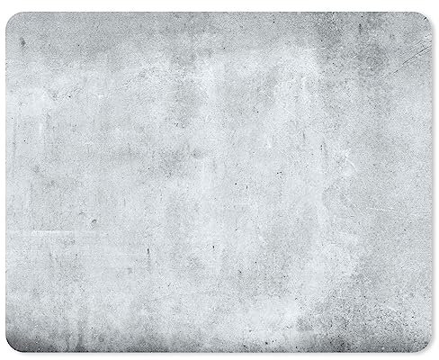 Mauspad in Beton-Optik I 24 x 19 cm I Mousepad in Standard-Größe, rutschfest I schlicht modern I Stein-Optik Granit grau I dv639