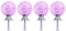 BESPORTBLE Metal Furniture Knobs Set of 4 Cabinet Handles of Kitchen Pulls and Hardware Knob Bubble Ball Drawer Glass Crystal Dressing Table Purple 4Pcs with Silver Base Cabinets Single Hole Screws