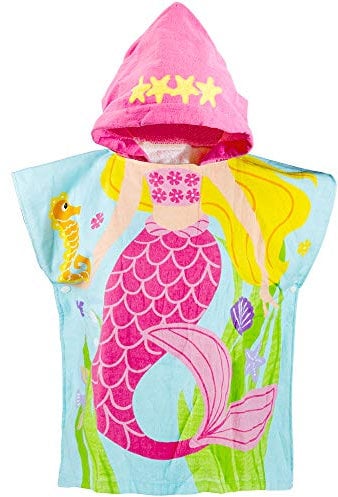 Czemo Kinder Badeponcho Kapuzenhandtuch Kapuzen Strandtücher Bademantel Badetücher für Jungen und Mädchenntel Badetücher für Jungen und Mädchen