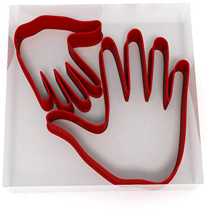 Hand Set of 2 Value Cookie/Fondant Cutters Pair 5CM + 8CM