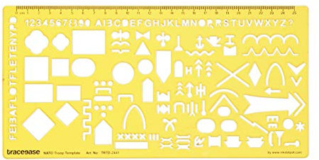 Traceease Karte Ausarbeitung Nato Truppen Vorlage Schablone Zeichnen, Vorlage Messlineal Gestaltung