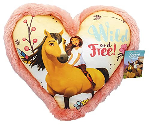 Joy Toy Spirit Run Wild herzförmiges Plüschkissen 33x33 cm