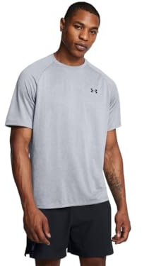 Under Armour Men's Standard Tech 2.0 Short-Sleeve T-Shirt, Steel Light Heather (036)/Black, 4X-Large Tall