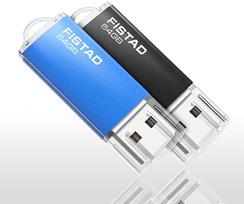2 Pezzi Chiavetta USB 64GB, Memoria Stick Pen Drive USB 2.0 Thumb Drive 64GB Flash Drive per Archiviazione Dati