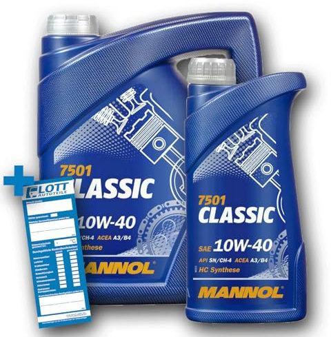 MANNOL ÖL Motoröl Classic 10W-40 Motorenöl 6L 502.00 505.00 API SN/SM/CF