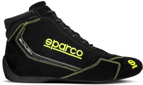 Sparco Unisex Slalom 2022 Stiefel, Größe 42 EU, Schwarz/Gelb Bootsschuh, Standard