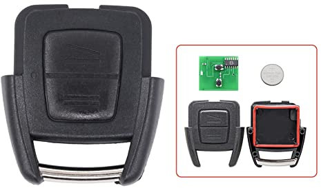 Llave de mando a distancia para coche, mando a distancia, 2 botones, unidad de transmisión de 433 MHz, con tarjeta electrónica, carcasa de fresado, batería para Astra G CC Coupe Cabrio 1998-2005