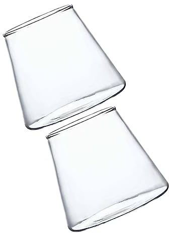 UPKOCH 2pezzi Tazza Da Caffè Freddo in Vetro Tazza Da Cocktail Creativa Bicchiere Da Martini Moderno Contenitore Per Cocktail Trasparente Bicchieri Per Bere in Vetro