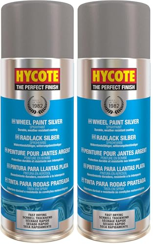 Hycote Silver Peinture pour jantes 400 ml (Lot de 2)