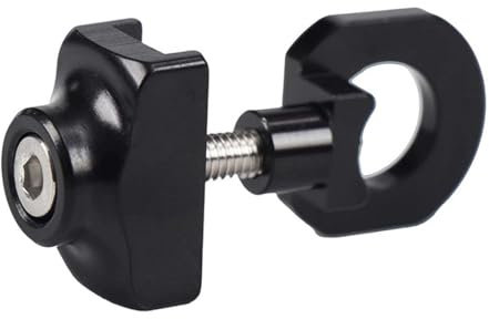 EIHI Noir Vélo Tendeur de Chaîne, Vélo de Chaîne de Réglage Soutien-Gorge en Fixation en Alliage d'Aluminium Vélo Replacement, poulie Flottante à Ressort réglable pour Vélo Pliant