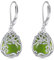 Baum des Lebens Peridot Ohrringe für Damen 925 Sterling Silber Lebensbaum Tropfen Ohrringe Leverback Schmuck Geschenke (GG-Baum des Lebens Peridot)