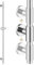 KES Duschstange Brausestange Edelstahl 18/8 Duschkopf Halterung mit Duschkopfhalterung 122CM Wandstange Dusche Poliert, F209S122-PS