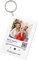 BLINGPAINTING Porte-clés photo personnalisé, chanson de couverture d'album en acrylique personnalisée avec photo porte-clés plaque de musique porte-clés, blanc, 3.1in x 2.0in x 1.2in