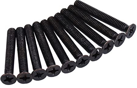 50 Stück Senkkopfschraube, A2 70 Material, Exquisites Handwerk, M4, DIN 965, Schwarz Verzinkt (M4*30)