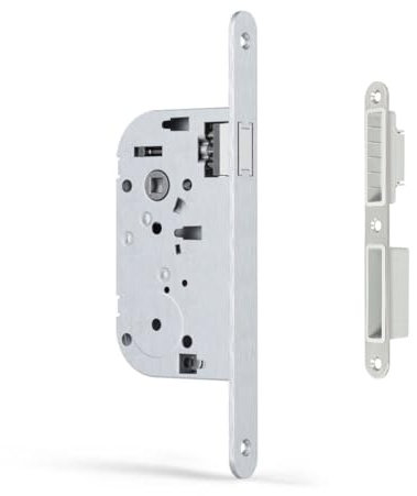 MOABI - Serrure Magnétique Encastrable Réversible Haute Résistance Dernière Génération Fermeture Silencieuse Certifiée NF Portes Intérieures et Hautes Fréquentations (Sans condamnation Axe 40)