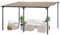 VEVOR Tonnelle inclinée pour terrasse, 3 x 4,2 m avec cadre en aluminium, pergola murale et autoportante, toit en polycarbonate résistant aux UV, auvent de terrasse pour terrasse, jardin et