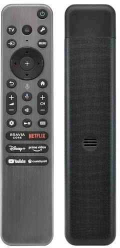 XINFUTE RMF-TX910U - Mando a distancia de repuesto para Sony 4K 8K Voice TV con retroiluminación RMF-TX900U