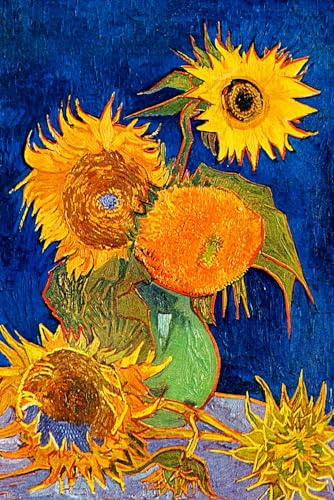 PASSWORD BOOK Vincent Van Gogh Vase with Five Sunflowers: A-Z Alphabetical Tabs, Keep Track of Usernames, Passwords, Web Addresses, Internet Password Organizer, Logbook, 6 x 9 inches