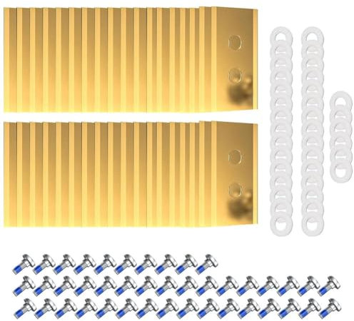 Lot de 36 lames de rechange robustes pour tondeuse à gazon Mammotion pour Luba et Yuka toutes les séries de tondeuses robotiques, avec vis et rondelles