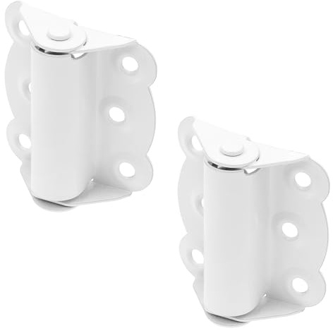 Prime-Line K 55512 Türscharnier-Set, selbstschließend, 6,4 cm, mit Schrauben, Weiß, 2 Stück