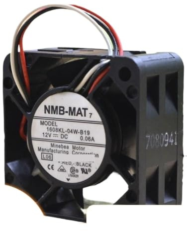 QHHOZHD Ventilador de Caja silencioso 40 mm para NMB 1608KL-04W-B19, 12 V, 4020, Ventilador refrigeración con Interruptor: bajo Consumo, Funcionamiento, fiable