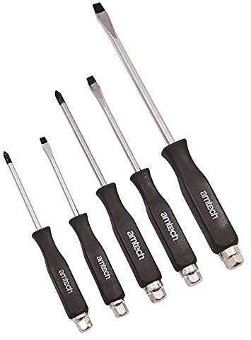 Amtech L0035 5 Piece go-Thru Screwdriver Set