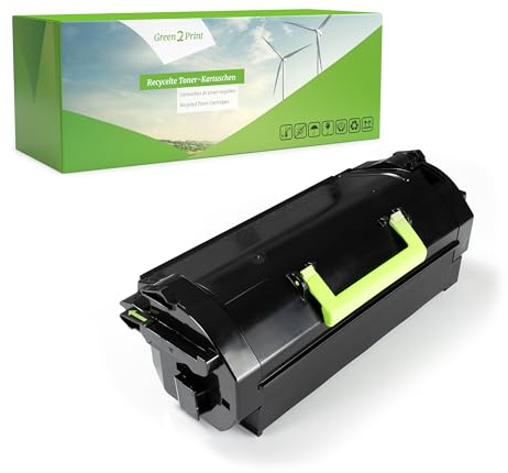 Green2Print Toner schwarz 25000 Seiten ersetzt Lexmark 52D0HA0, 522HA, 52D2H00, 522H, 52D2H0E, 522E passend für Lexmark MS710DN, MS711DN, MS810N, MS810DN, MS810DE, MS810DTN, MS811N, MS811DN, MS81