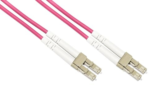 LSZH Duplex OM4 Multimode Glasfaserkabel 50/125, LC-LC, 5 m.