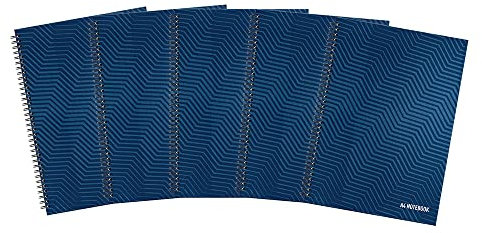 Summit A4 Hardback Wirebound Notebook Ruled, 160 Page, Pack of 5