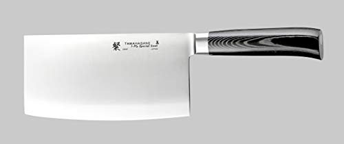 Tamahagane Tsubame Mikarta couteau chinois en acier inoxydable, 17,8 cm