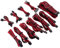 Corsair - Kit Pro (Cables para alimentadores protegidos de forma Individual con revestimiento Type 4 Gen 4 Premium), Rojo/Negro