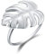 Springlight ✦ Geschenke für Frauen S925 Sterling Silber Damen Ringe Monstera Blätter Offener Rings Handgemachte Schmuck Ringe Geburtstagsgeschenk für Frauen.(Silver)