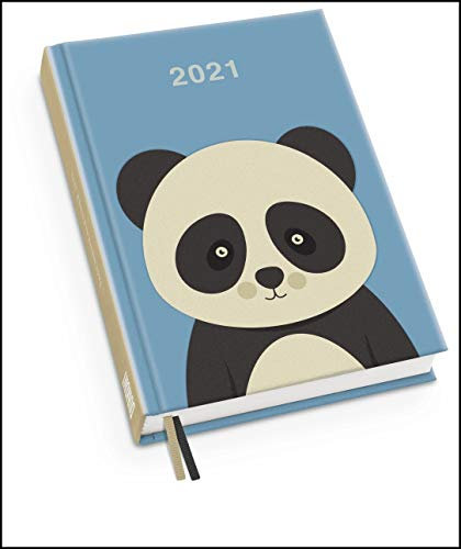 Pandabär Taschenkalender 2021 ‒ Tier-Illustration von Dawid Ryski ‒ Terminplaner mit Wochenkalendarium ‒ Format 11,3 x 16,3 cm: Tier-Illustration - Terminplaner mit Wochenkalendarium