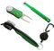 Golf Club Bürste Sharpener Pitchgabel Pflege Set (Grün)