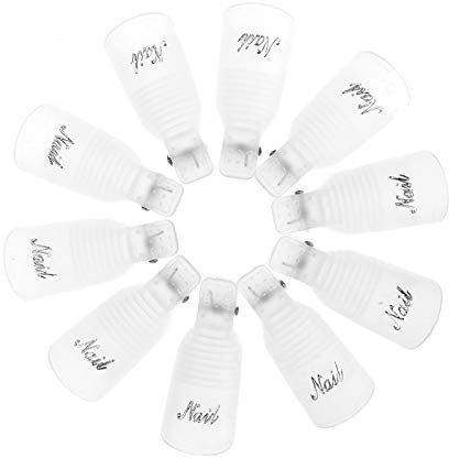 Hanyousheng 10 Stück Nagel Klammer,Nagellackentferner Clips Set,Acryl Nagel Kunst Soak Off Klammer Cap,Nagel Clips,Nagellack Clips Acryl Nagel Kunst Soak Off Klammer Cap,10 Stück