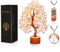 YATSKIA Rosenquarz Baum,Spirituelle Geschenke,Kristallbaum,Quarzkristall,Einweihungsgeschenke für Frauen,Rosa Raumdekor,Baum des Lebens,Edelsteine und Kristalle,Meditationszubehör,Edelstein Baum