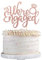 SYKYCTCY 1 Pack We're Engaged Cake Topper Ring Glitter Bridal Shower Cake Pick Decorations for Wedding Engagement Theme Party Cake Decorations